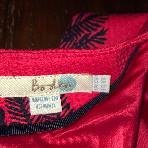 BODEN Stretch Cotton Floral Brocade Dress - Picture 6 of 7